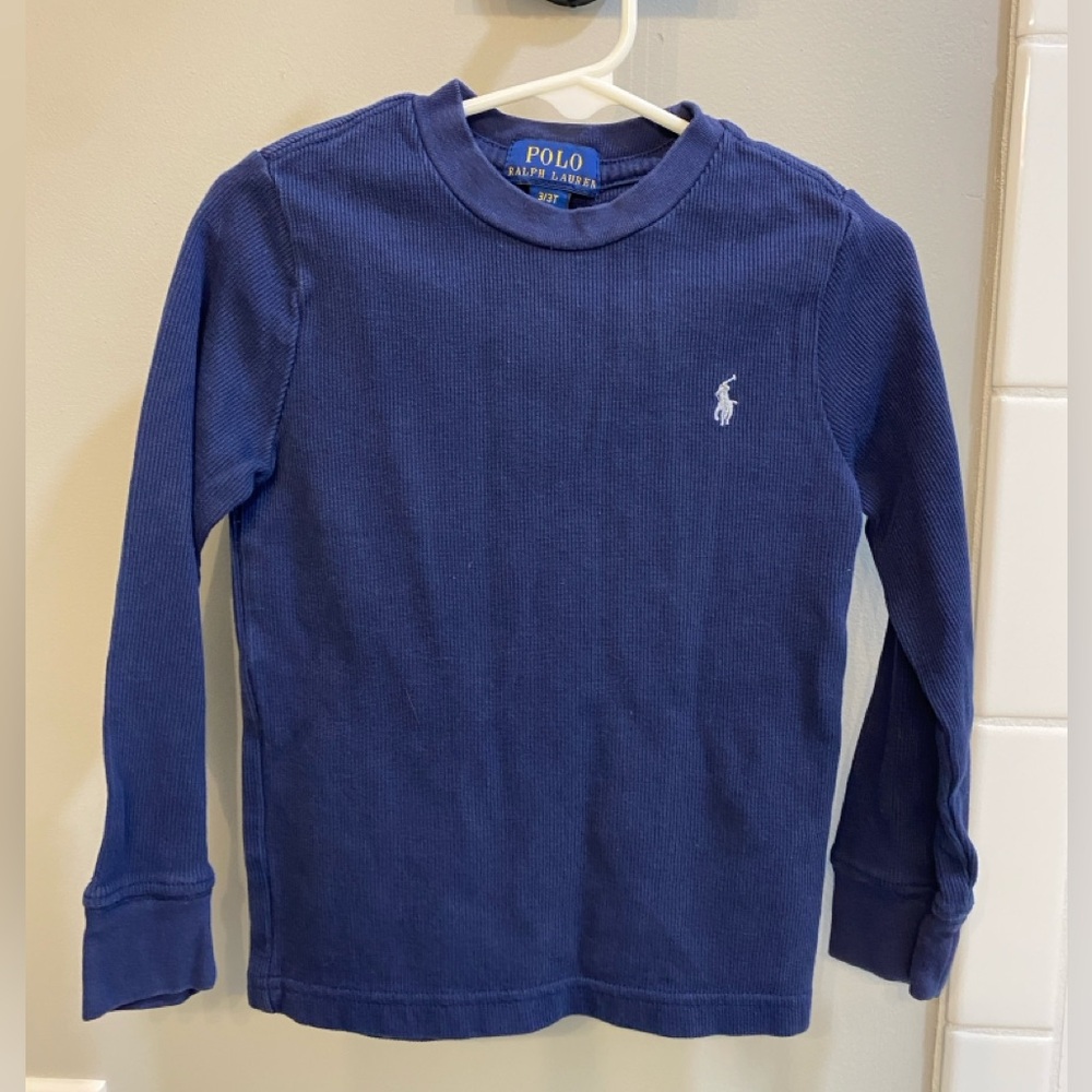 Polo Ralph Lauren Royal Blue Long-Sleeve Crew Shirt / Size 3T / VGUC